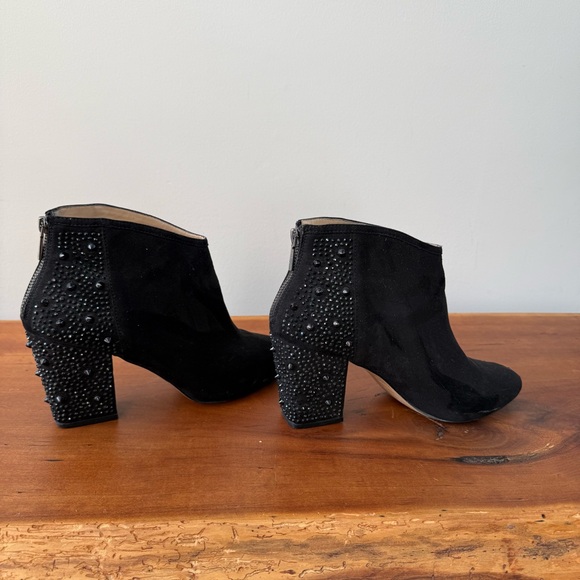 Zara Black Studded Embellished Ankle Booties size 9 EU 40 - Picture 4 of 8